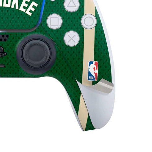 NBA Milwaukee Bucks Jersey PS5 Controller Skin